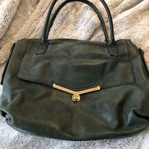 Botkier Valentina emerald cowhide satchel
